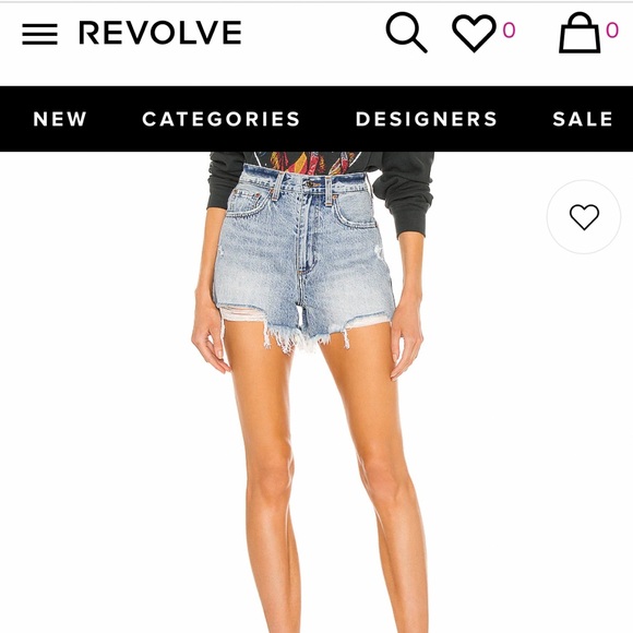 Cutoff high waisted shorts - Picture 5 of 5